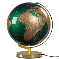 Green Globe with Brass Base